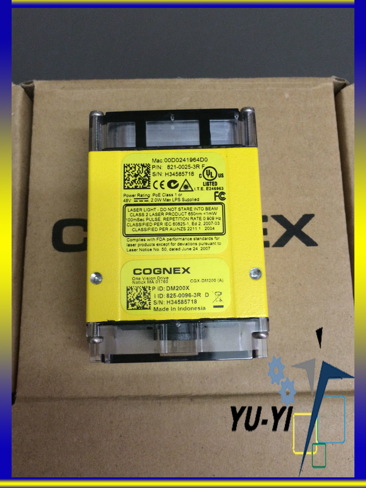 Cognex DM200X Dataman DMR-200X 821-0025-3R F 828-0104-3R - PLC DCS